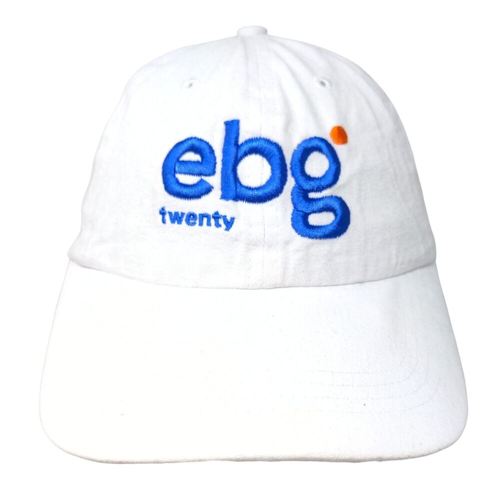 EBG Twenty Slideback Hat White OSFM Embroidered Quake City Caps
